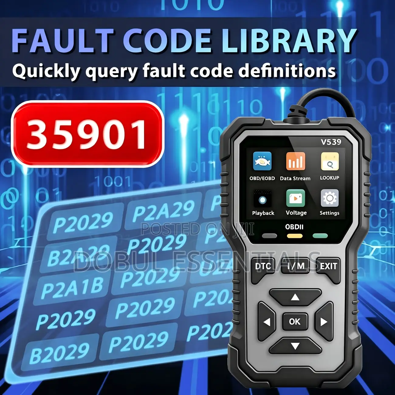 V539 OBD2 Car Fault Scanner From Cars From 1996 Up to Date