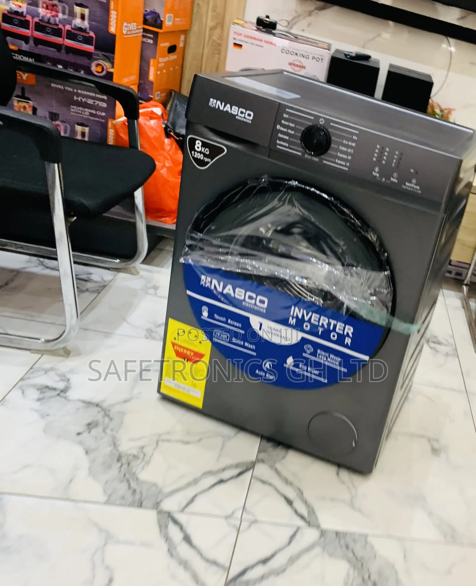 Just Purchase Nasco 8kg Front Load Washing Machine