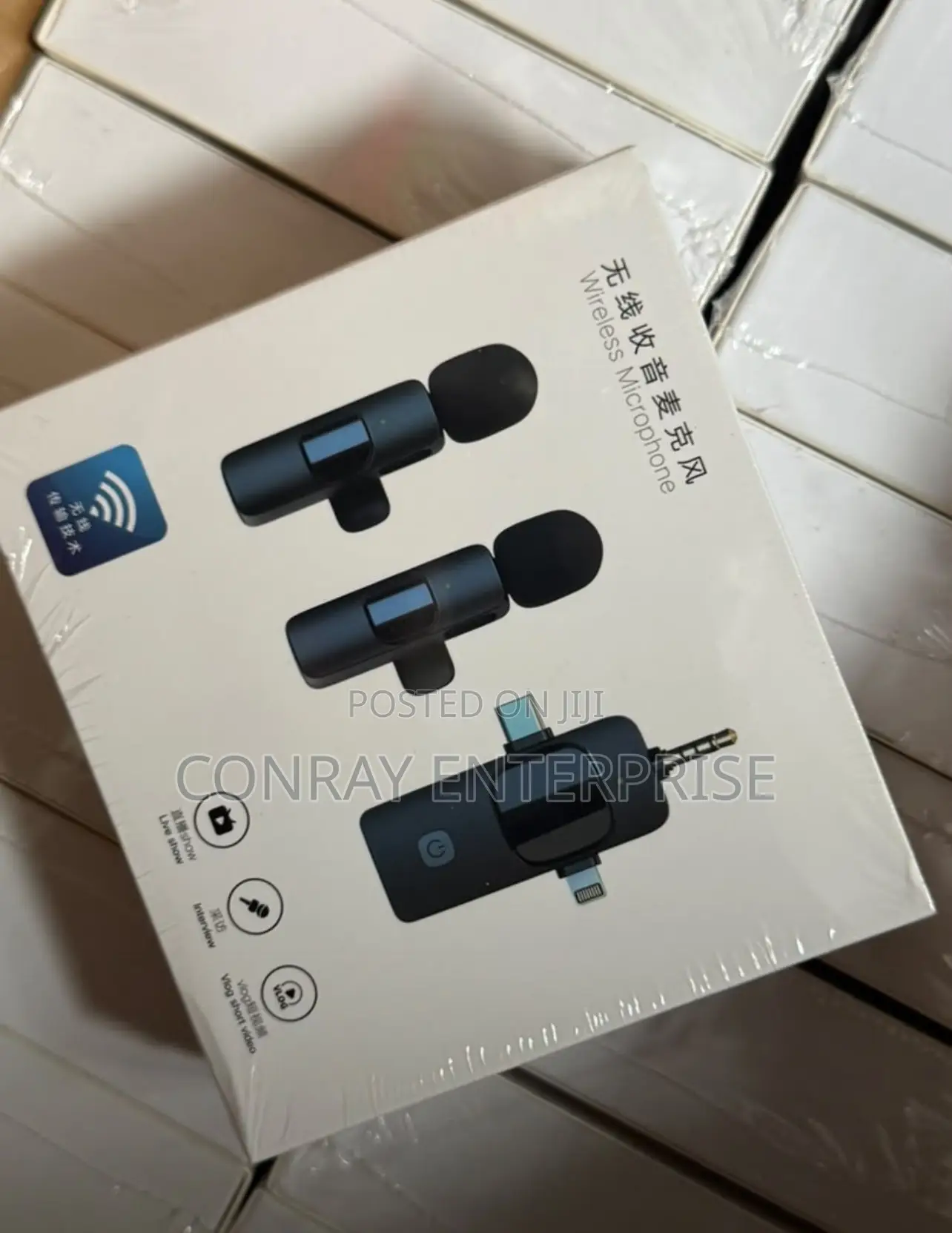 Wireless Microphone for iPhone and Android (Double)