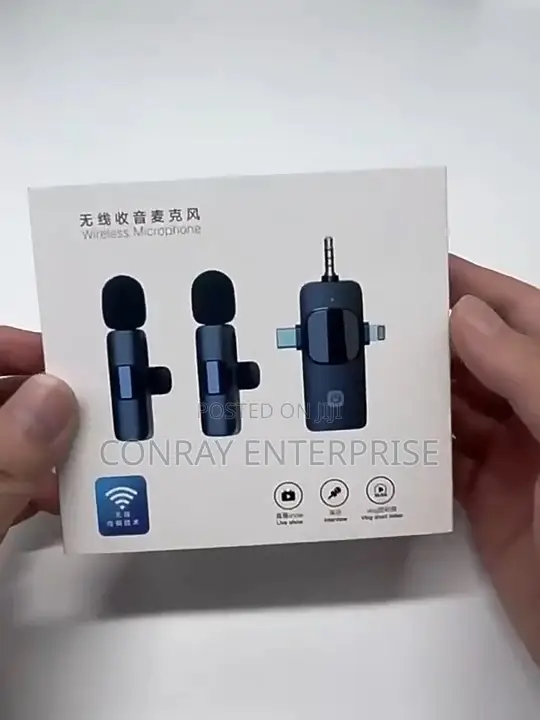 Wireless Microphone for iPhone and Android (Double)