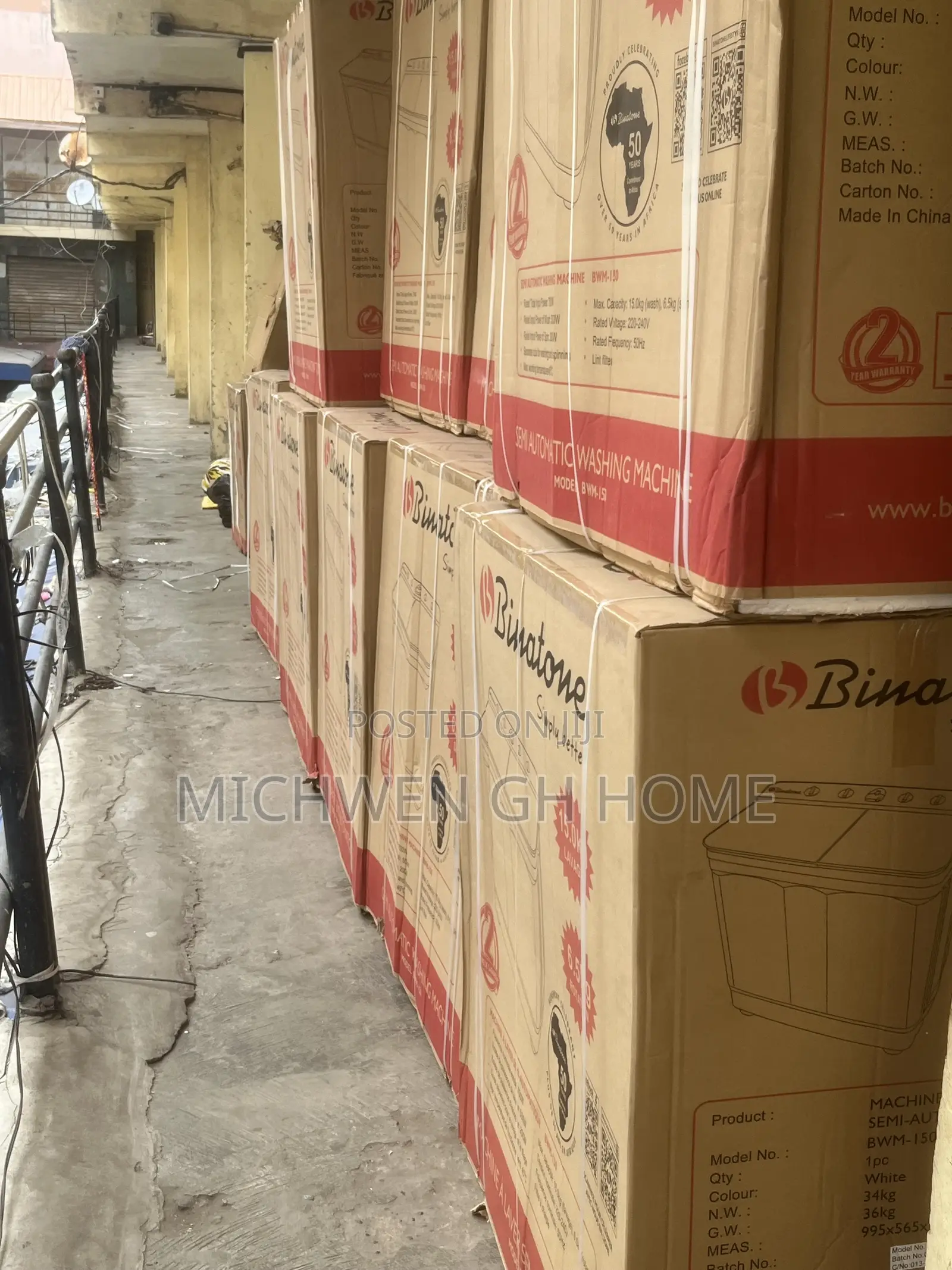 Binatone 9kg Semi Automatic Washing Machine