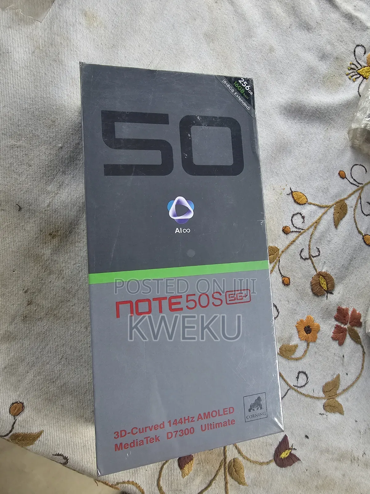 New Infinix Note 50s 256 GB Black