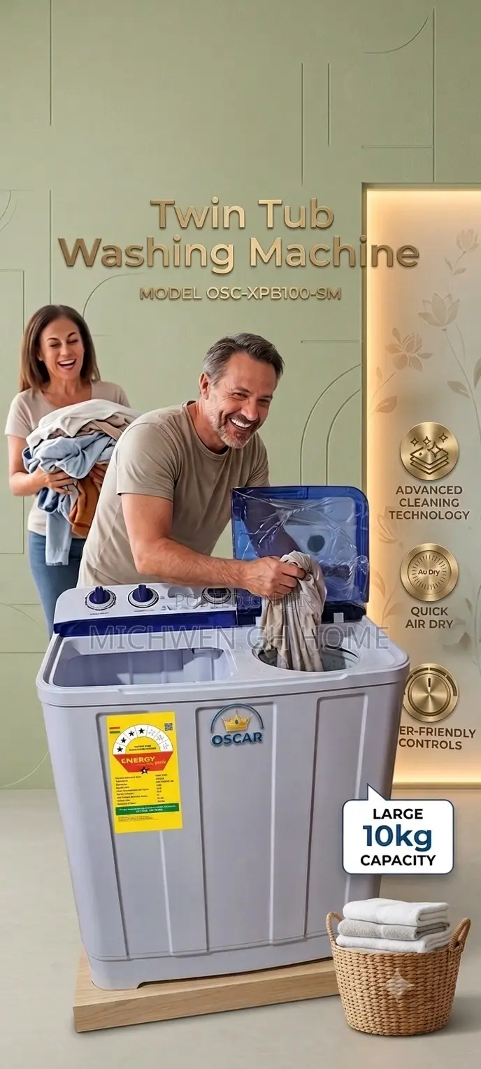 Oscar 10kg Semi Automatic Washing Machine