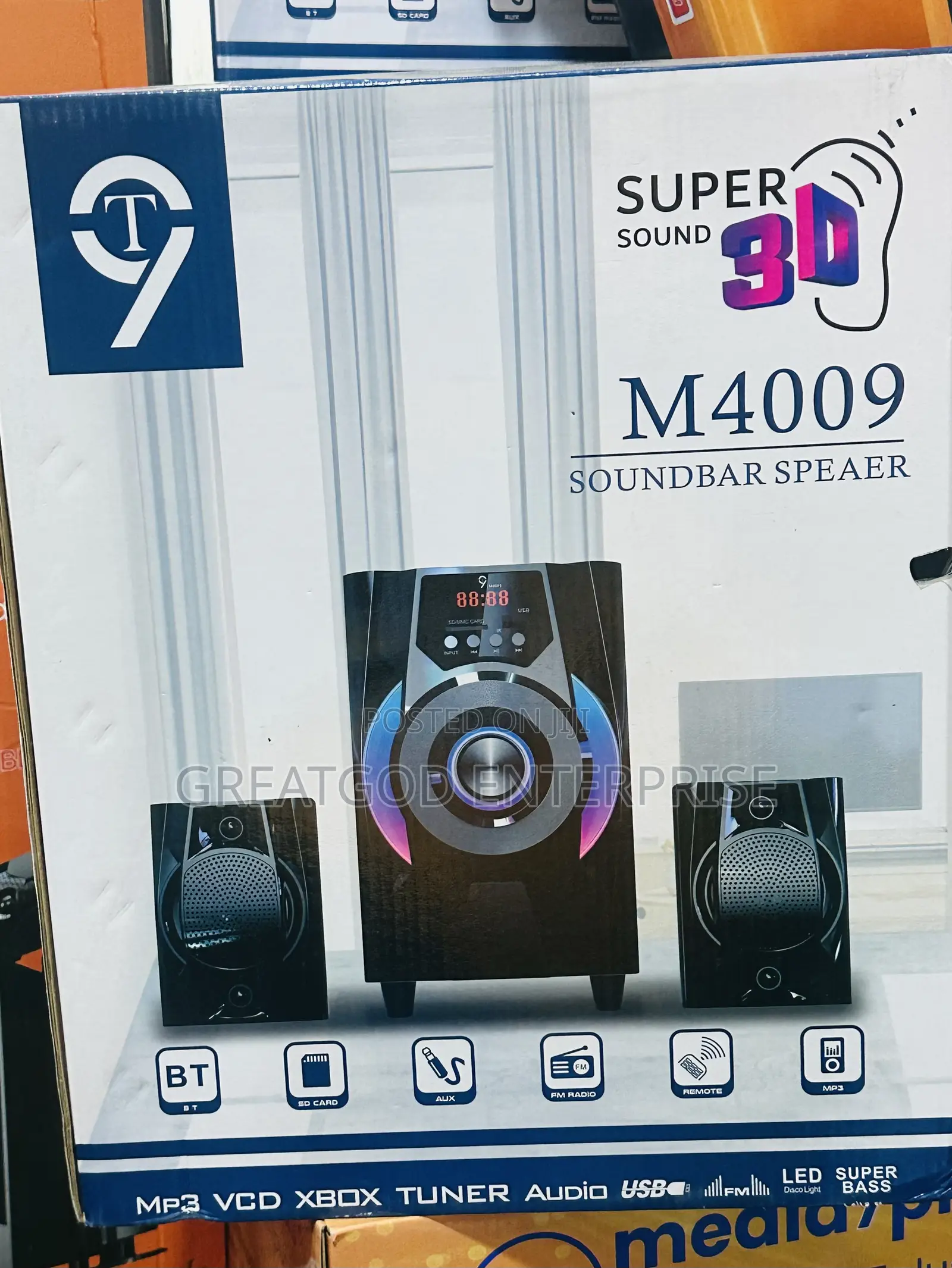 T9 M4009 3D Surround Multimedia Soundbar Speaker System