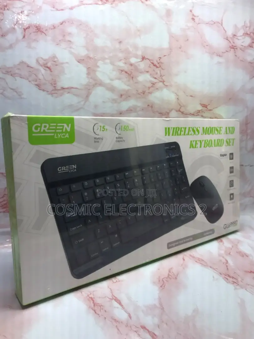 GreenLYCA Rechargeable Bluetooth Keyboard Silent Mouse Combo