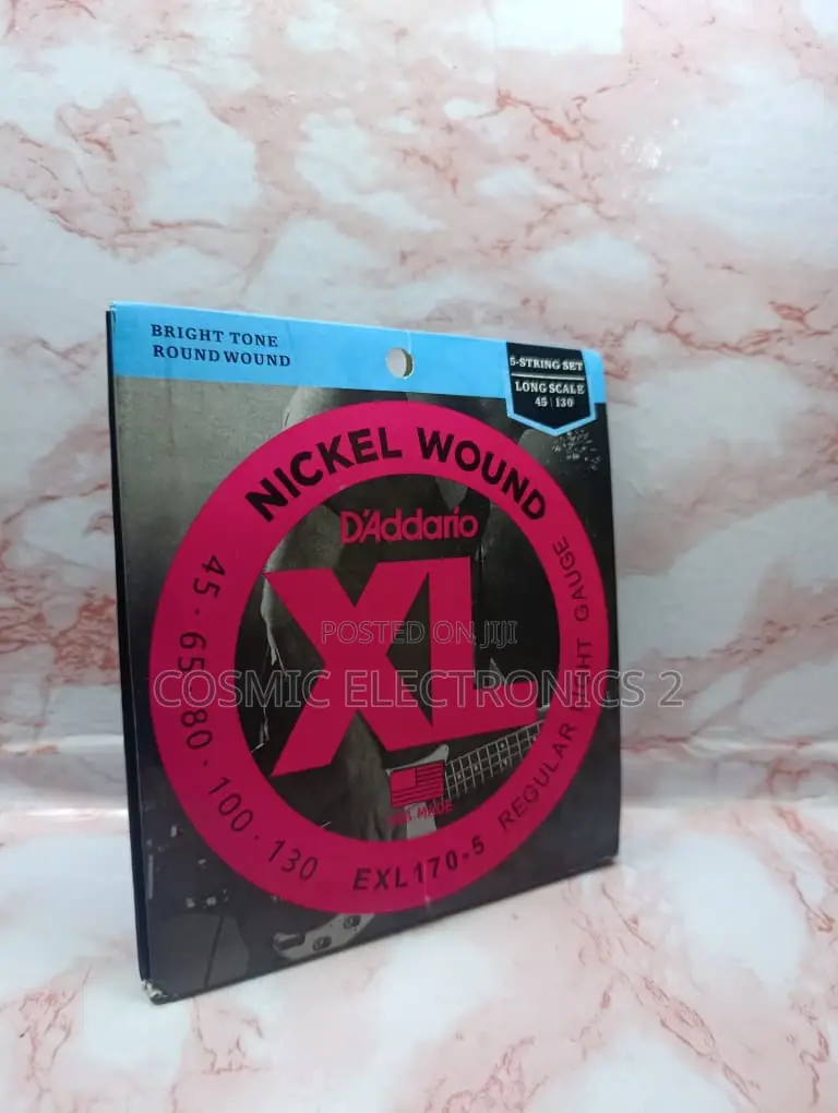 D’Addario EXL170-5SL Nickel Wound 5-String Bass Guitar Strings