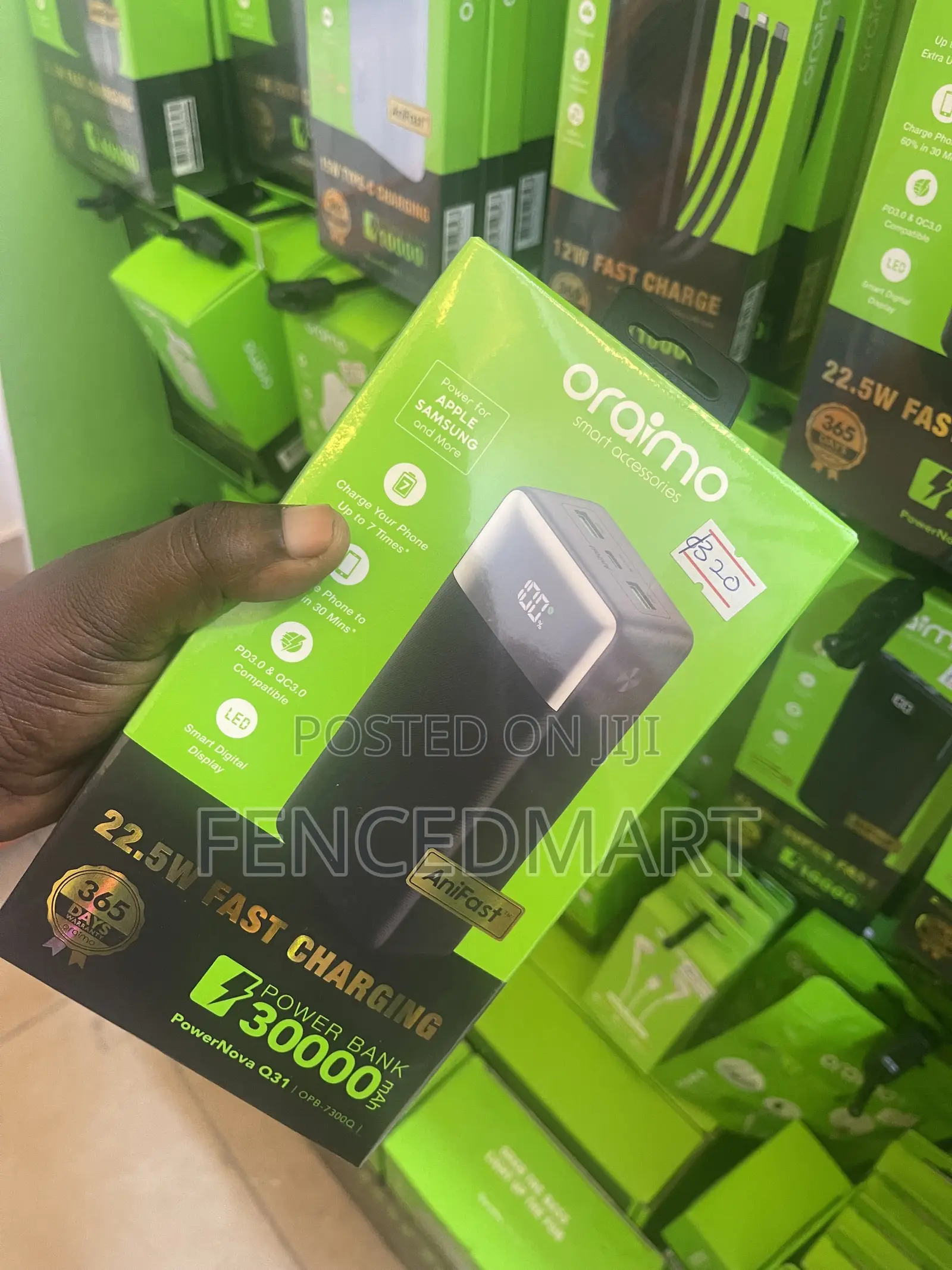 Oraimo PowerNova Q31 30000mAh 22.5W Fast Charging Power Bank