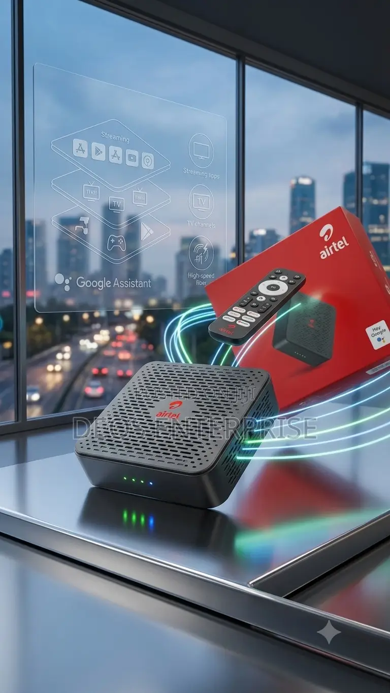 Airtel TV Box With Inbuilt Router - High Speed Net