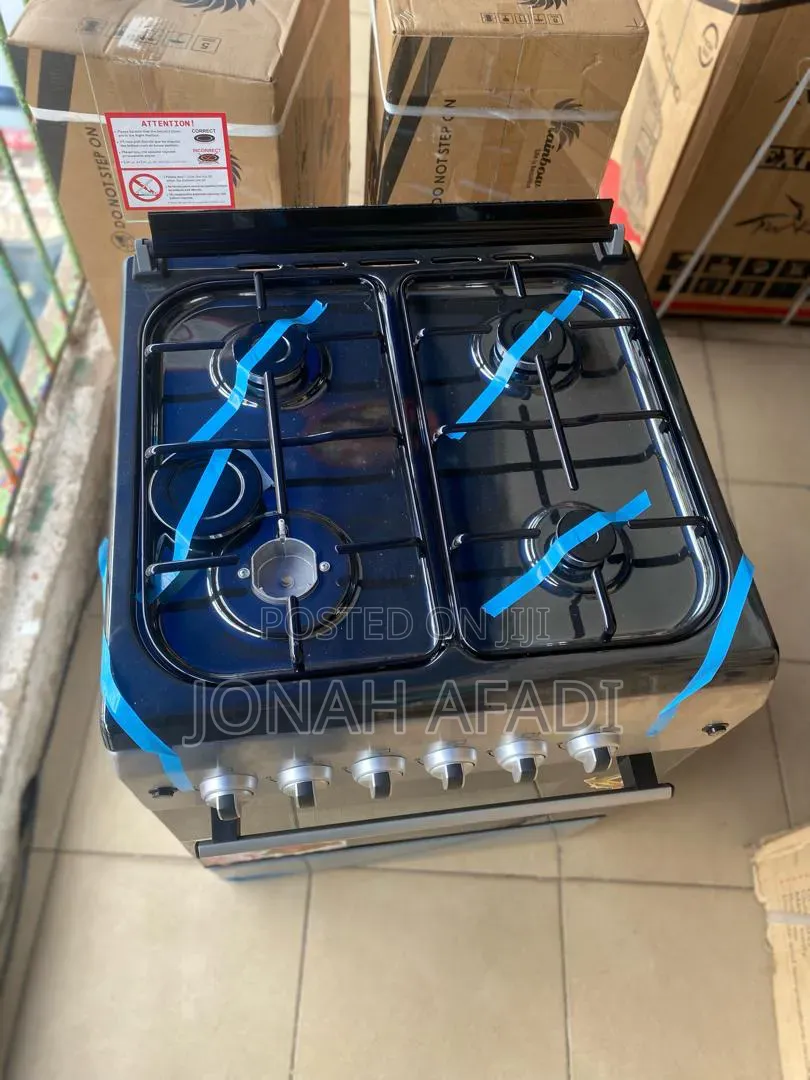 Ferre 60x60 4 Burner Gas Cooker Oven and Grill Roaster