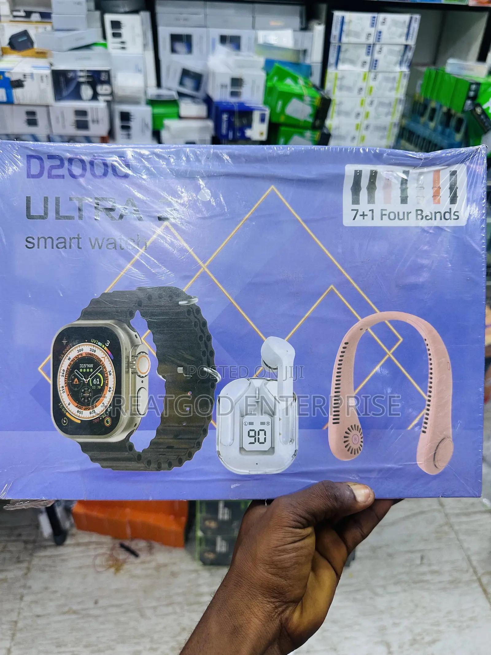D2000 Ultra 3 Smart Watch Combo Set