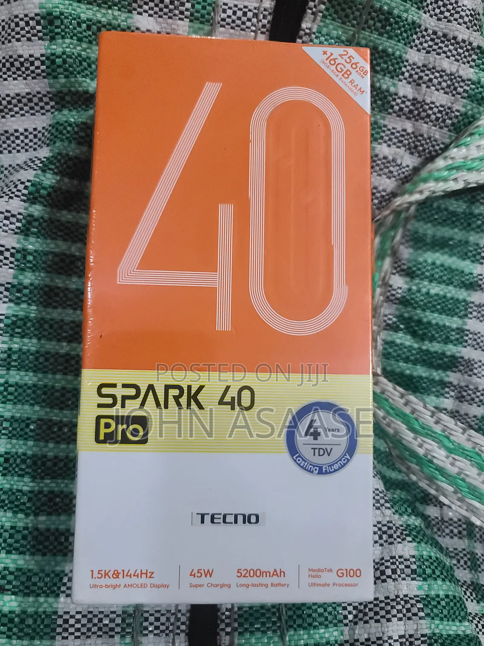 New Tecno Spark 40 Pro+ 256 GB Black