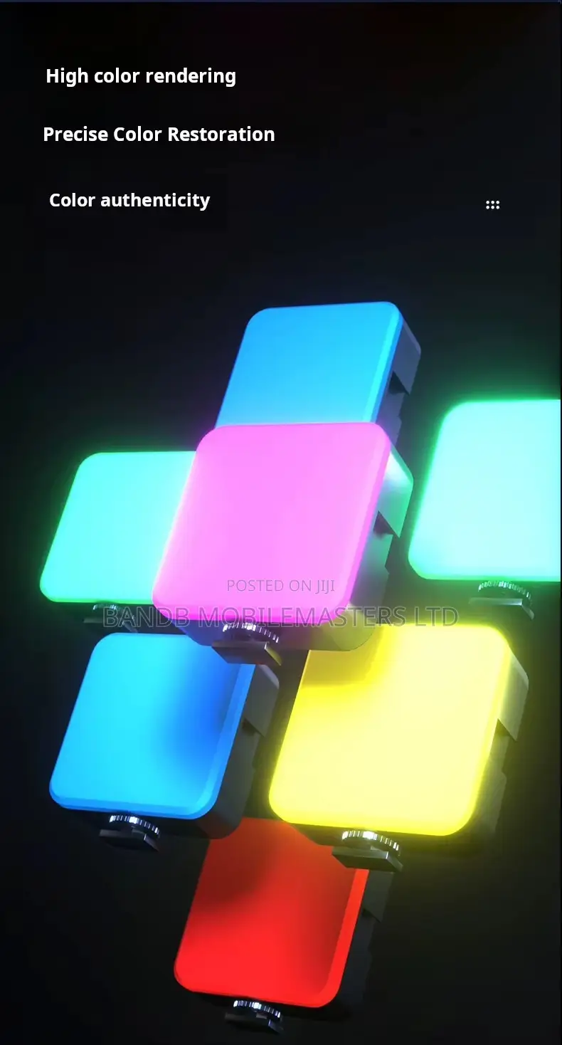 MJ-88 RGB Clip Light Rechargeable LED Video Light for Phone Camera
