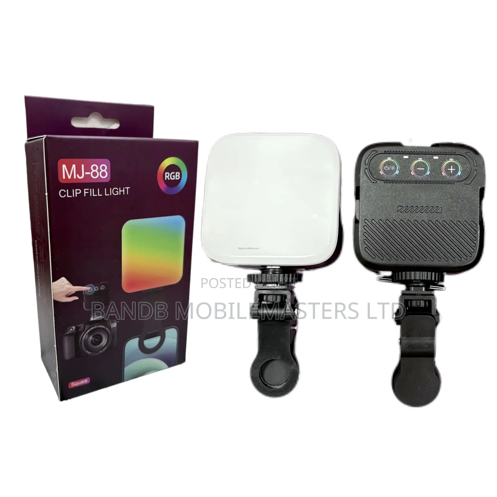 MJ-88 RGB Clip Light Rechargeable LED Video Light for Phone Camera