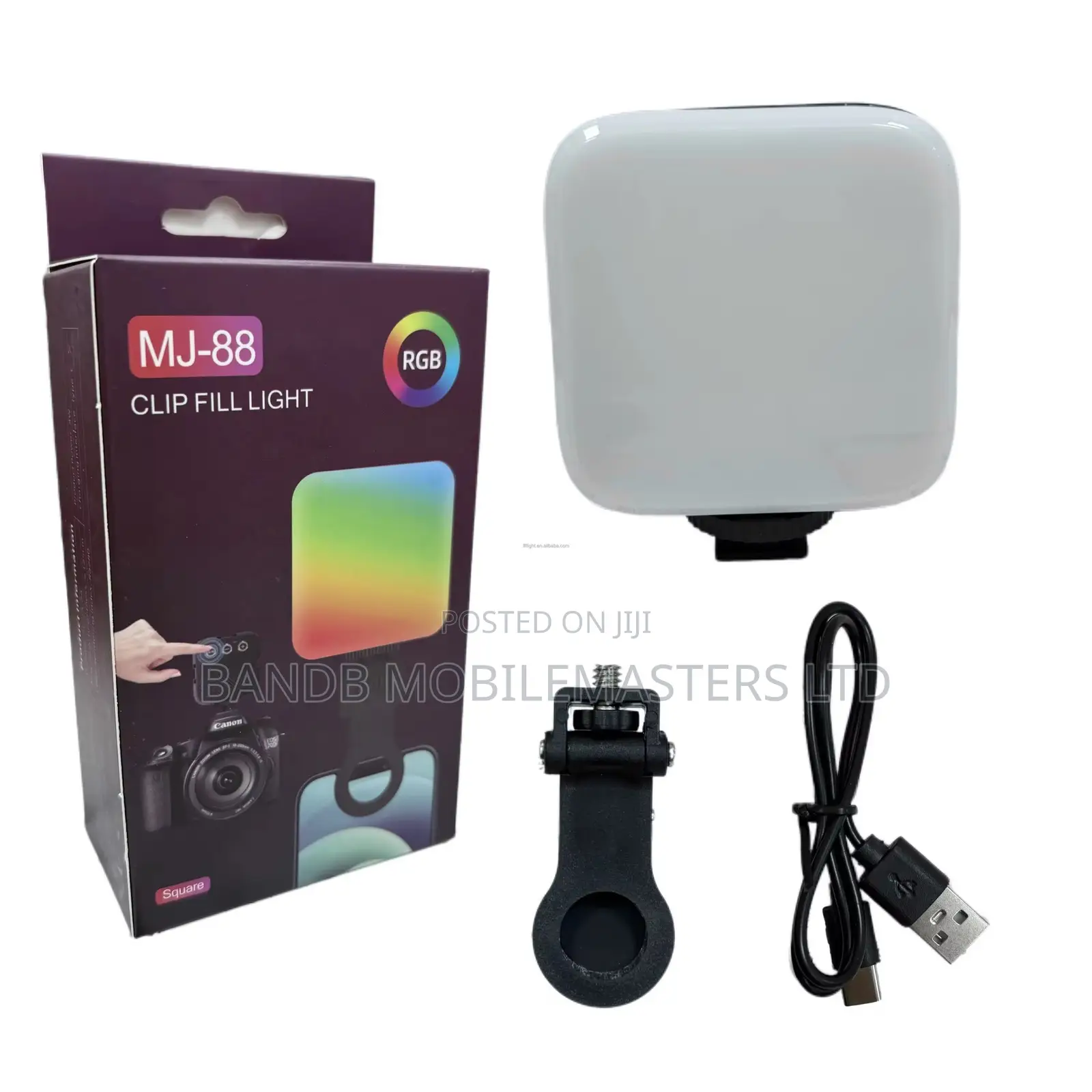 MJ-88 RGB Clip Light Rechargeable LED Video Light for Phone Camera