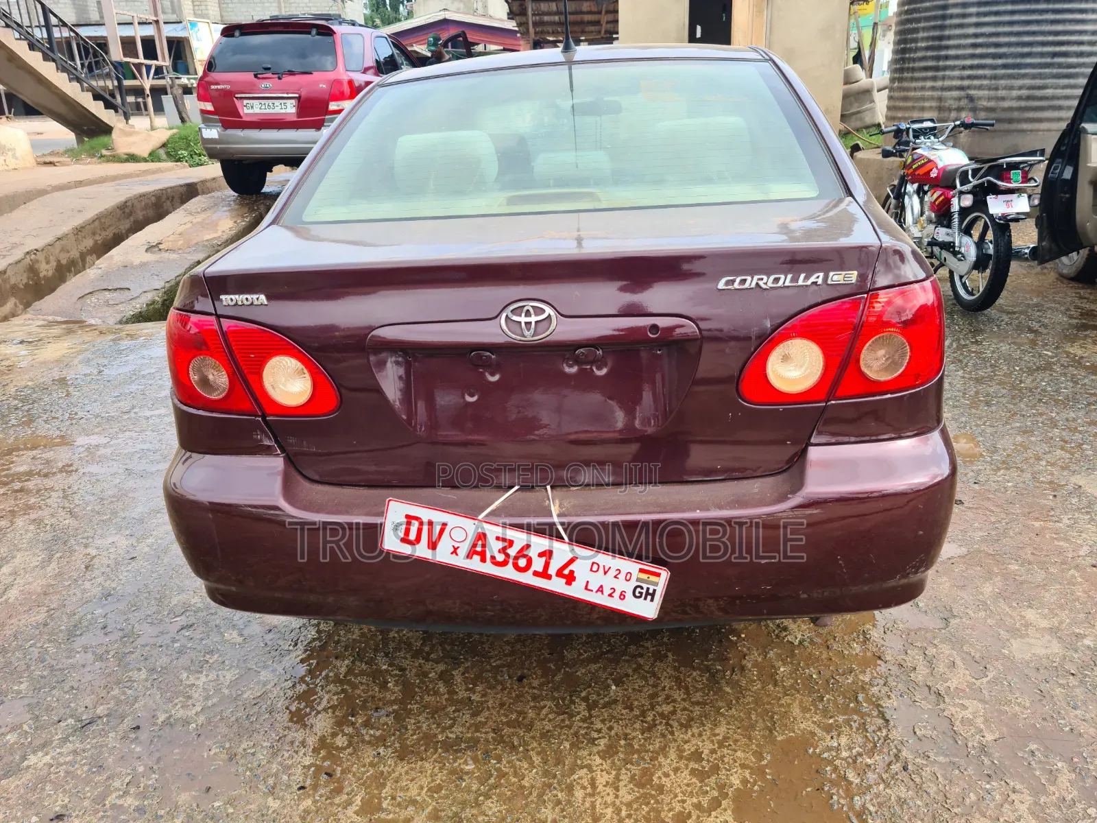 Toyota Corolla 2007 Burgundy