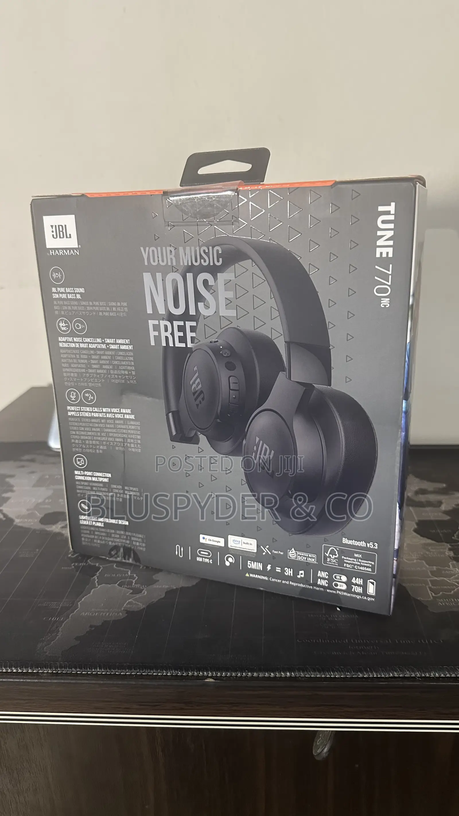 JBL Tune 770NC Wireless Noise Cancelling Headphones