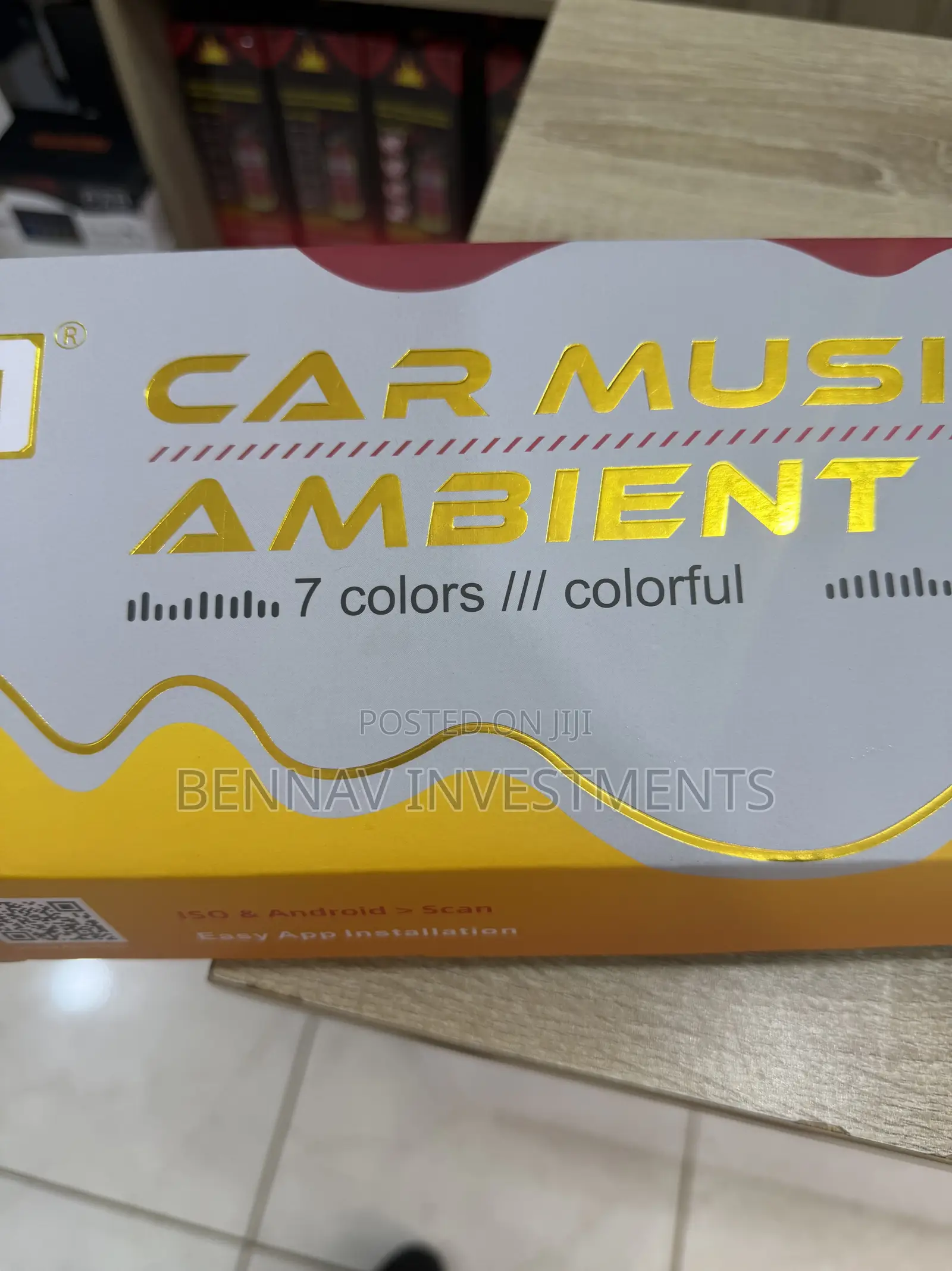 Universal App Controlled Ambient Music Light for All Cars