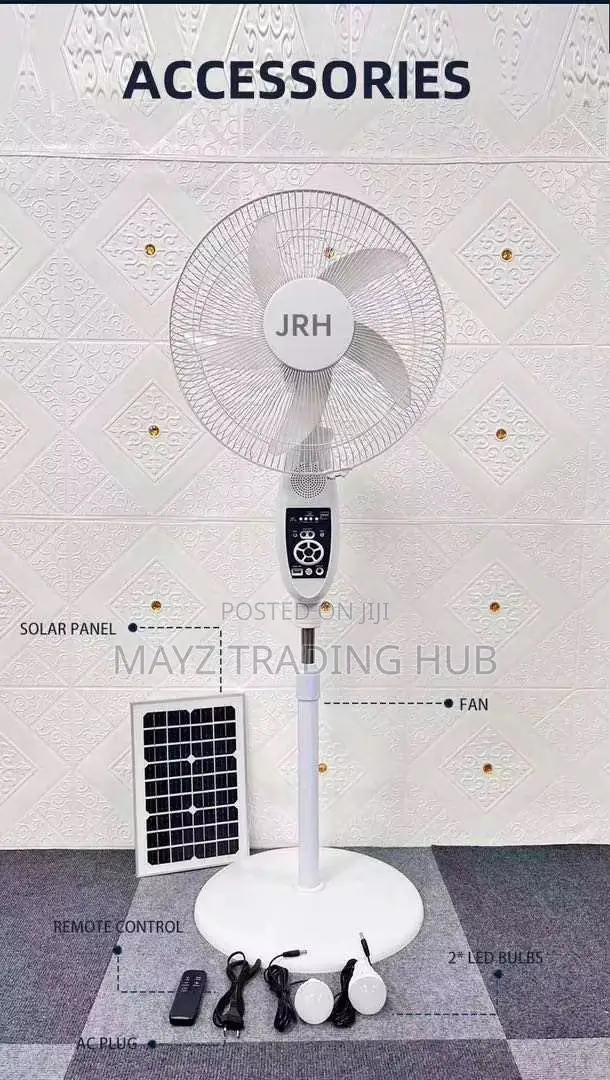 Rechargeable Solar Fan