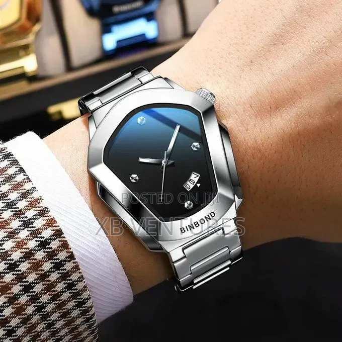 Luxury Luminous Waterproof Calendar Stainless Steel Strap - Silver