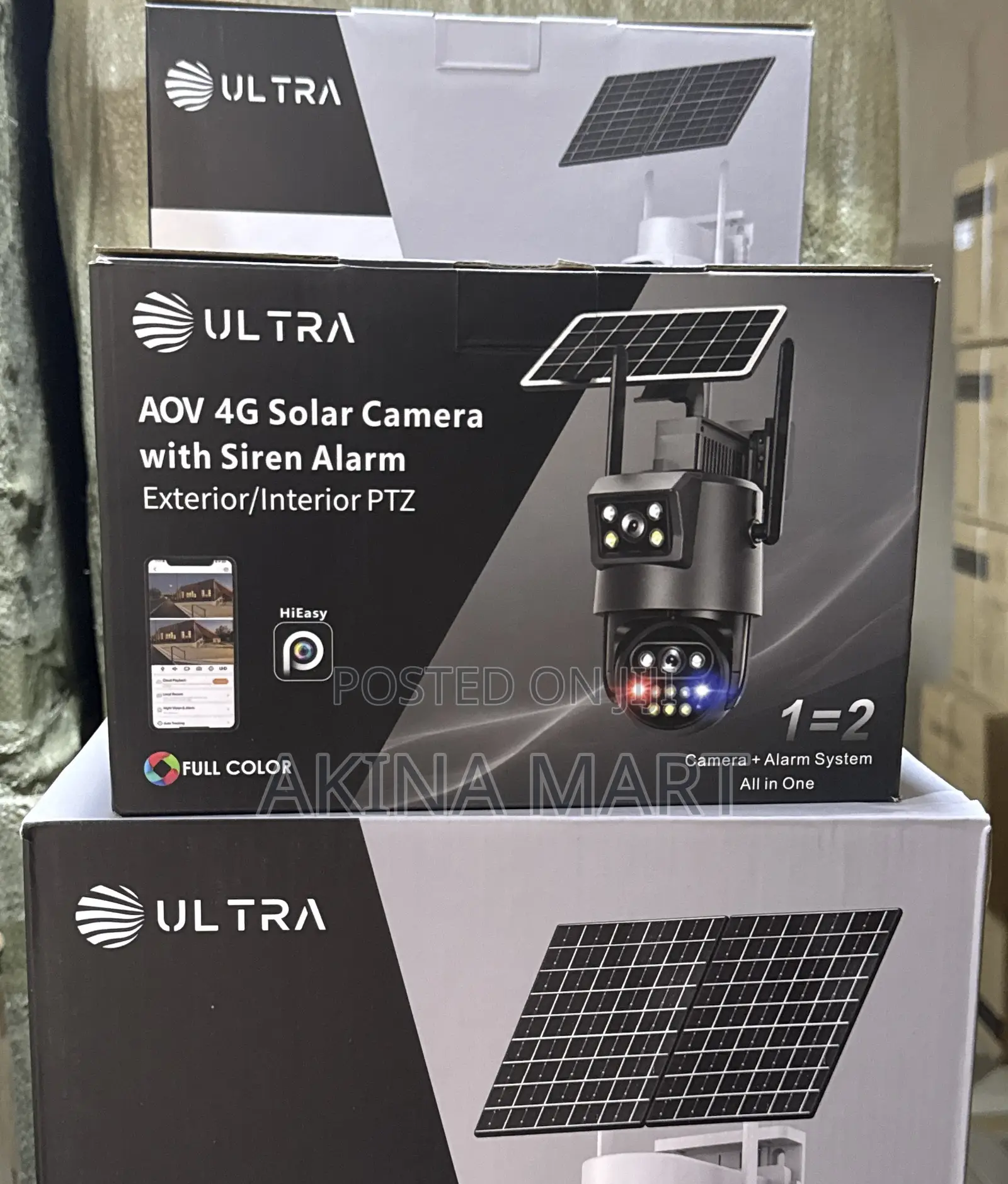 AOV Dual Lens 4g Solar Camera 2lens Solar Camera With Alarm System