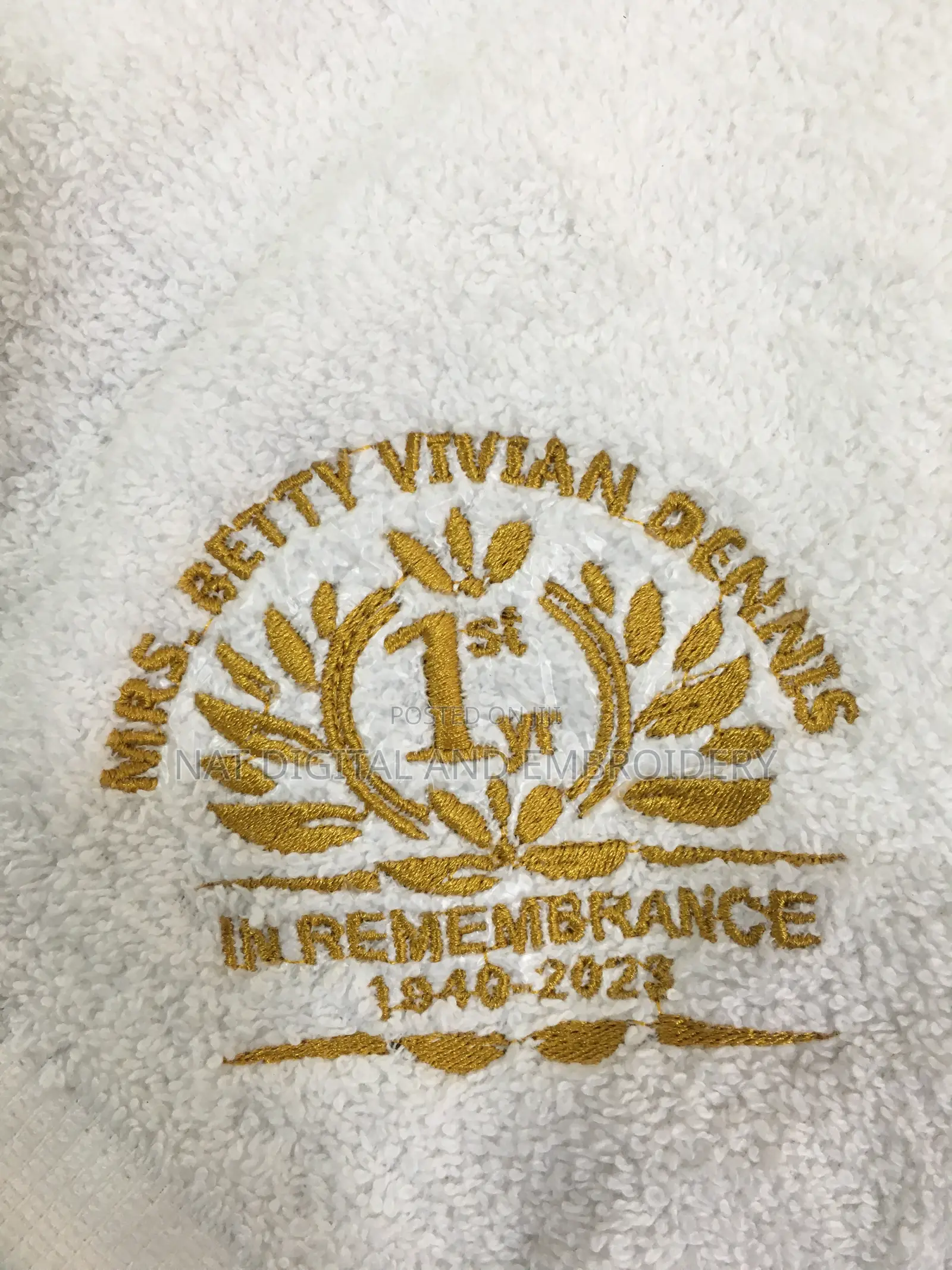 Embroidery Face Towel