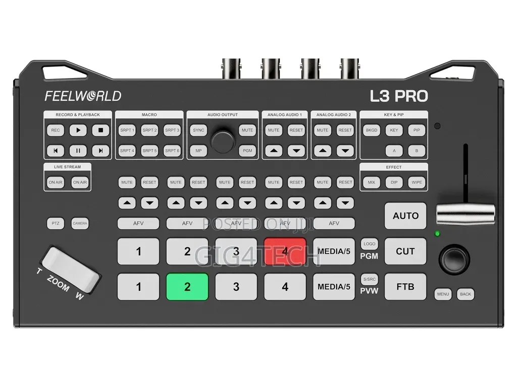 FEELWORLD L3 PRO 9+1 Channel Video Mixer Switcher 4 HDMI 4 SDI