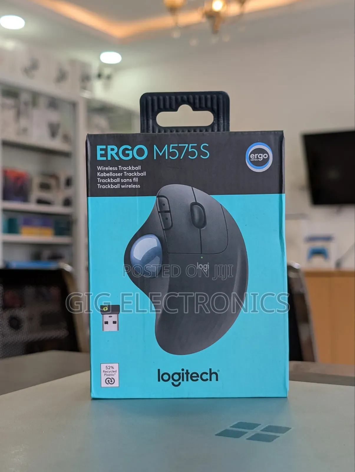 Logitech Ergo M575S Wireless Trackball Mouse Black - Latest Edition