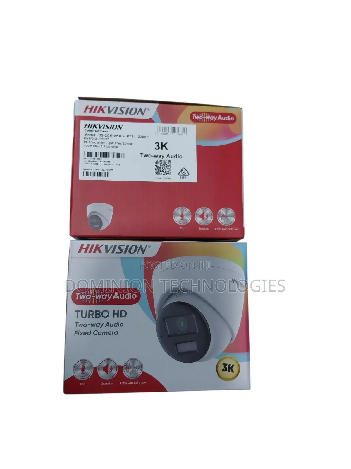 Hikvision Ds-2ce78k0t-LPTS Two-Way Audio Dome