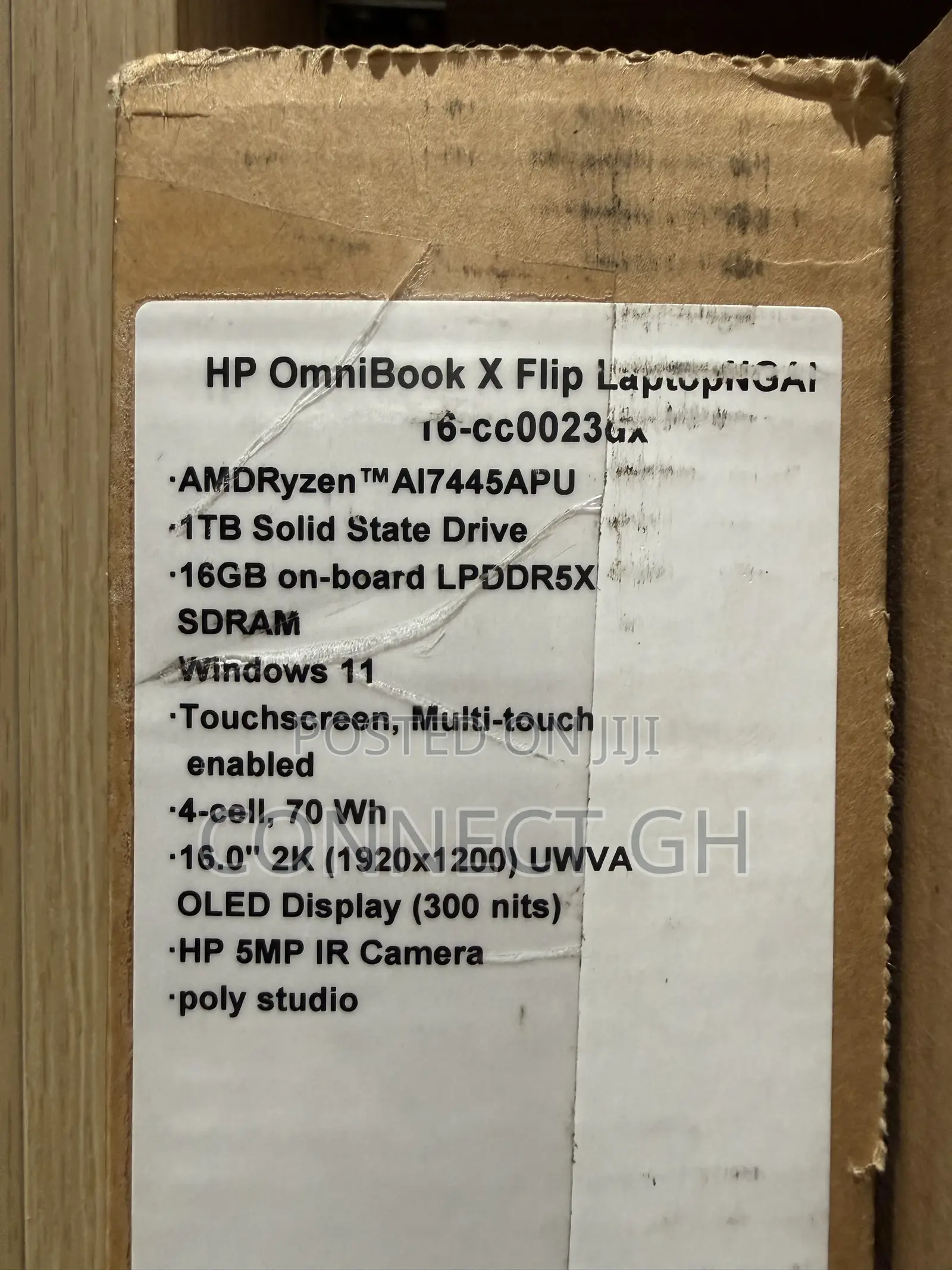 New Laptop HP OmniBook X Flip 16" 16GB AMD Ryzen 7 SSD 1T