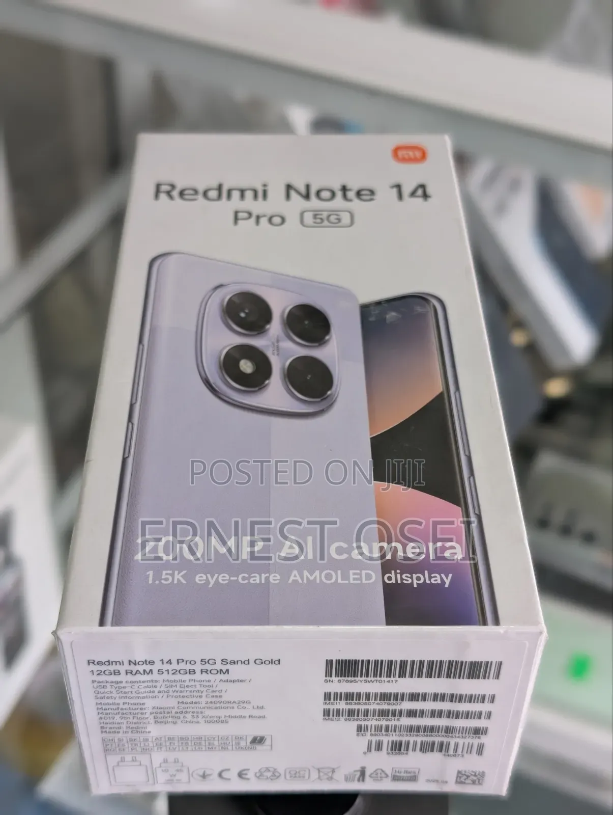 New Xiaomi Redmi Note 14 Pro 512 GB Gold