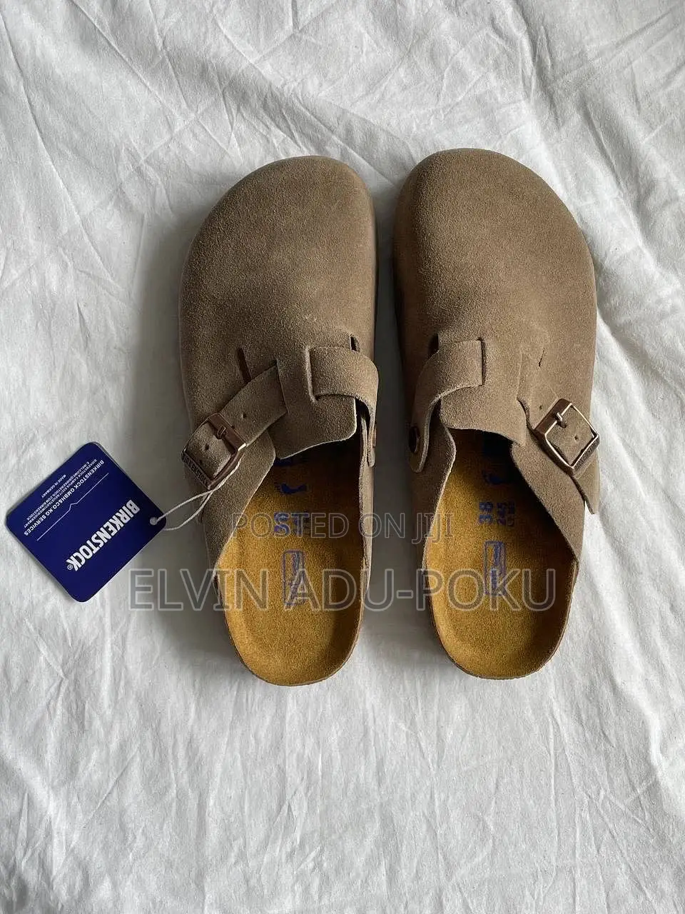 Birkenstock Berlin Boston Suede Mules