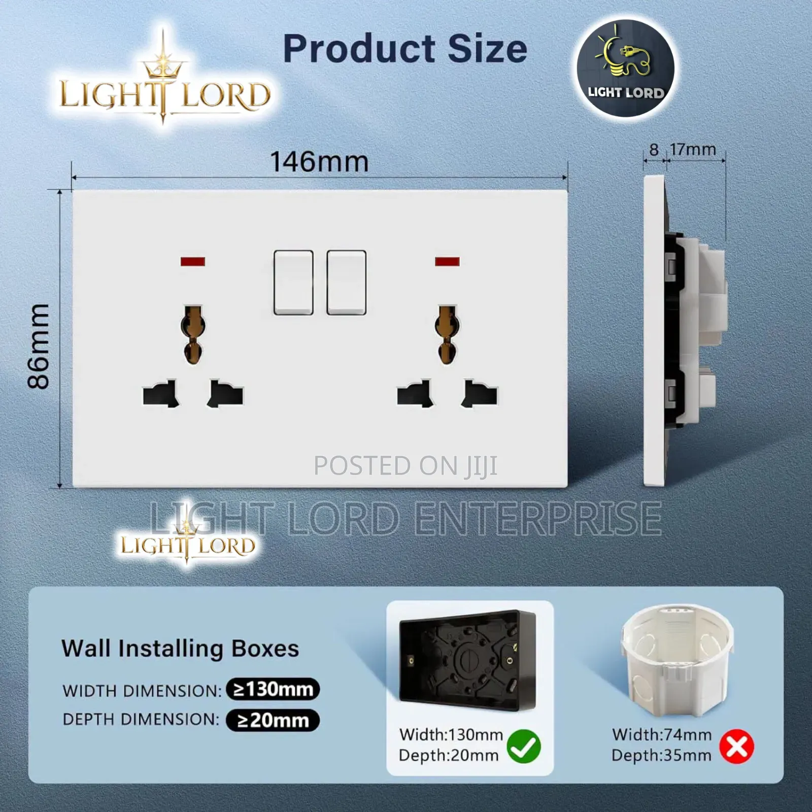 Universal Double Multi Socket
