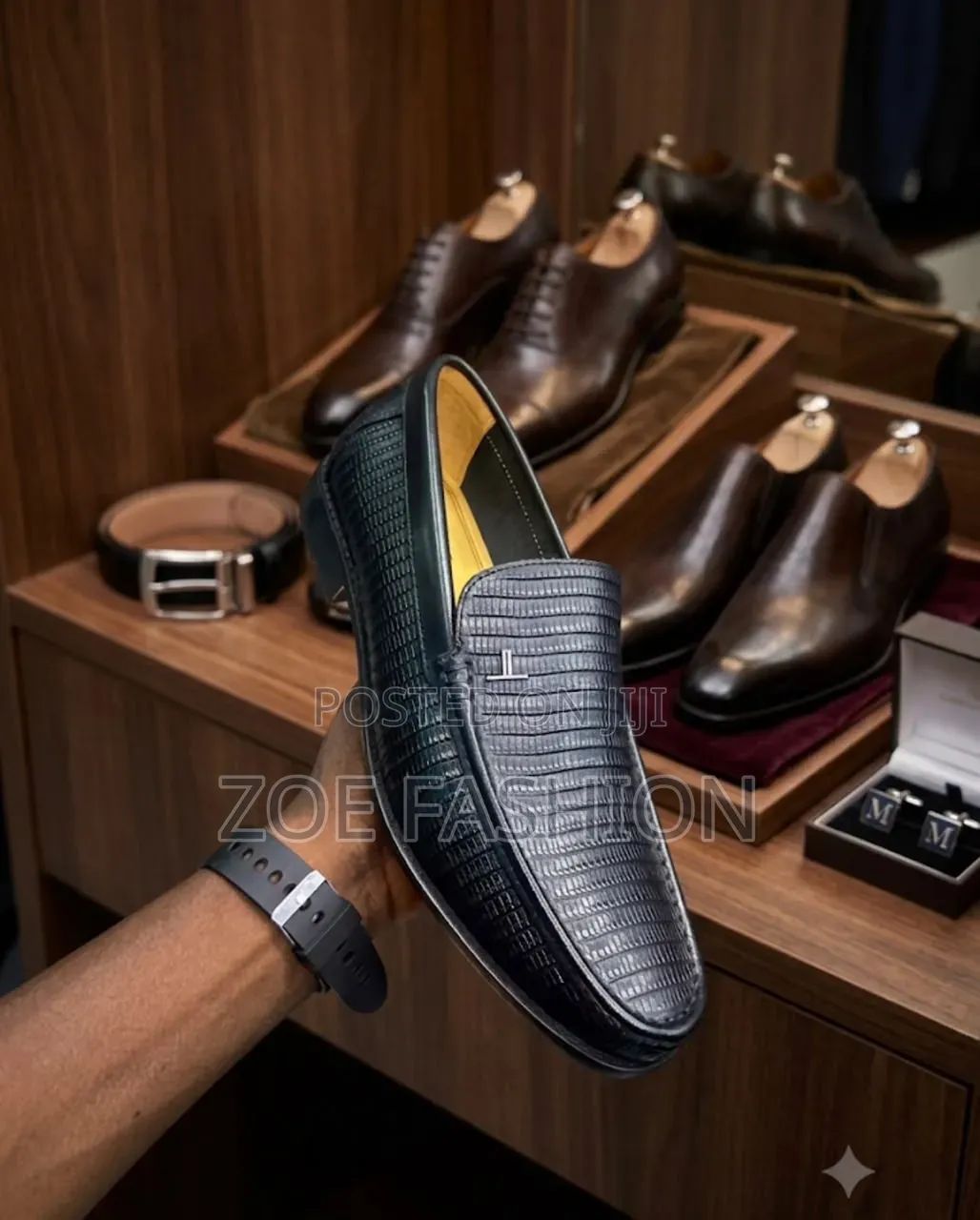 Mens Leather Loafer Shoe(Louis Vuitton