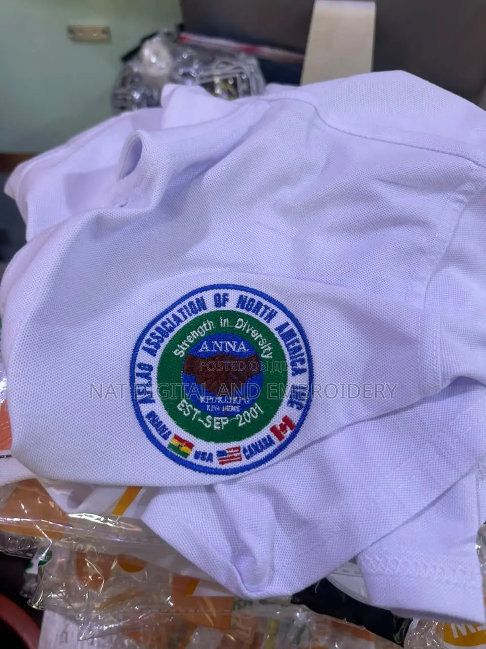 Embroidery on Lacoste