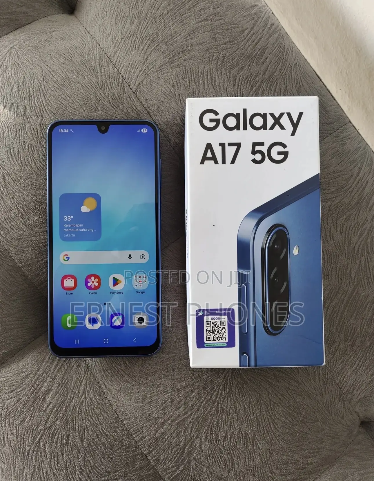 New Samsung Galaxy A17 5G 256 GB Blue