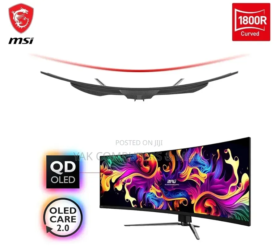 49 Inch Msi MPG 491cqp Qd-Oled 49 Inch DQHD Curved Gaming