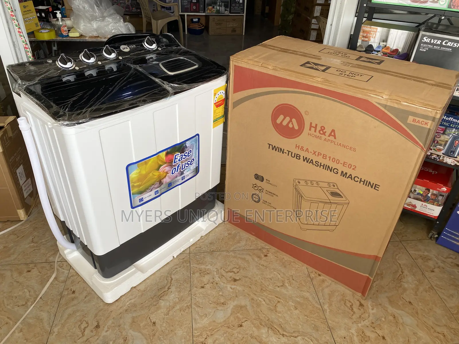 10kg Big Capacity Twin Tub Washing Machine - Brand New