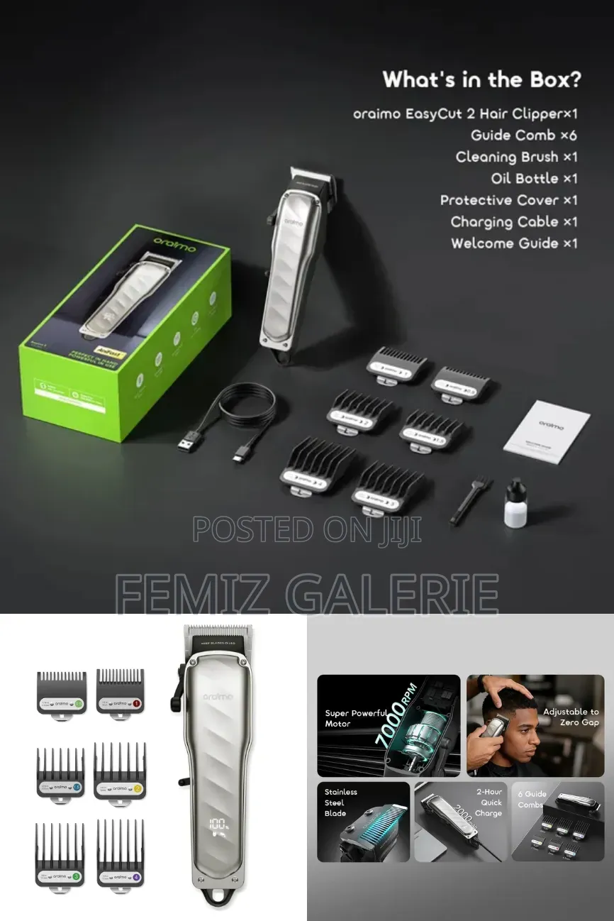 Oraimo EasyCut 2 10W Super Powerful Quick Charge Hair Clipper