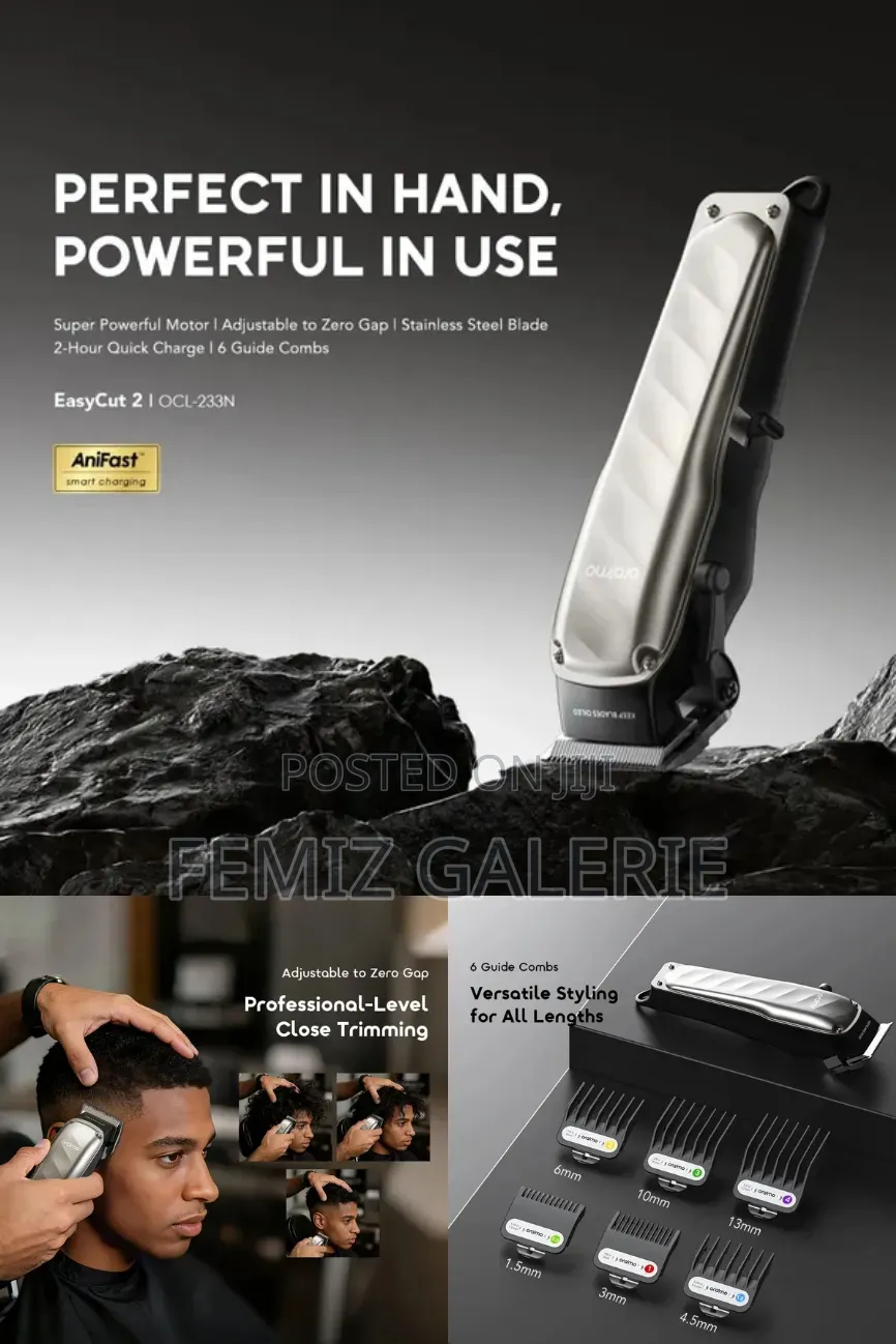 Oraimo EasyCut 2 10W Super Powerful Quick Charge Hair Clipper
