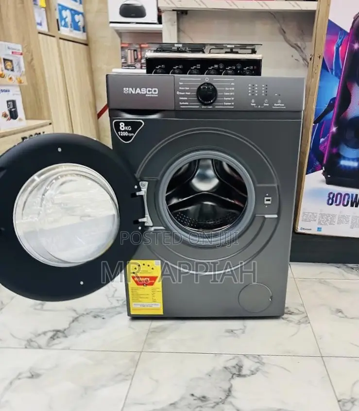 Get Original Nasco 8kg Fully Automatic Washing Machine(Gray) 