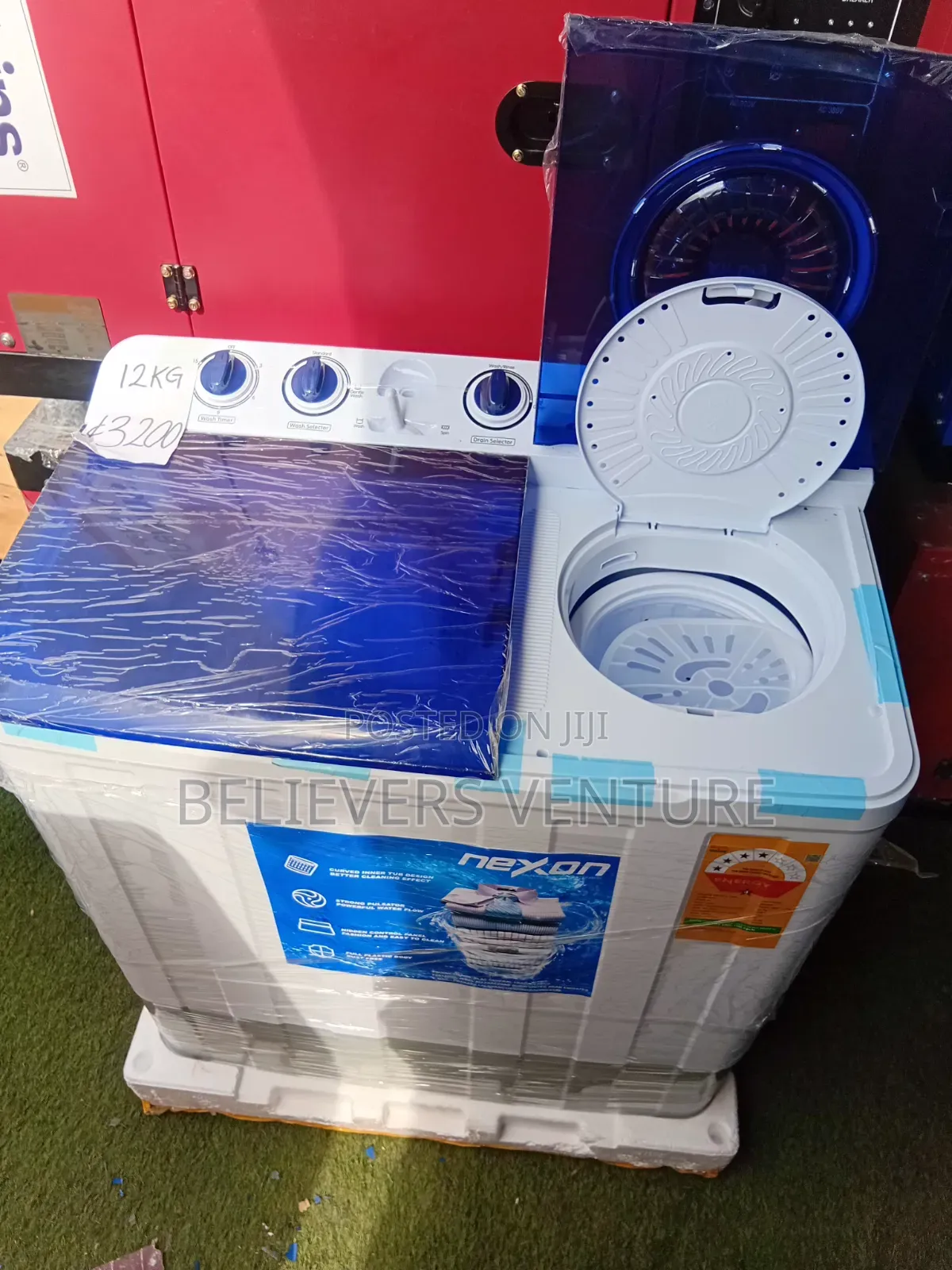 Nexon 12KG Twin Tub Washing Machine – Durable 12KG