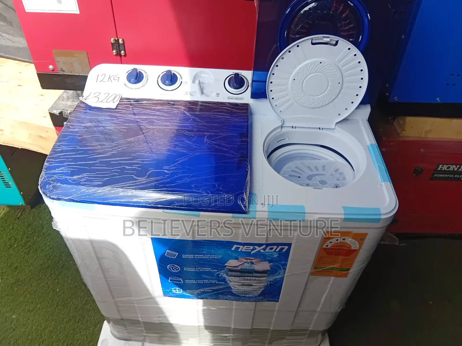 Nexon 12KG Semi-Auto Washer – Strong Motor Quick 12KG