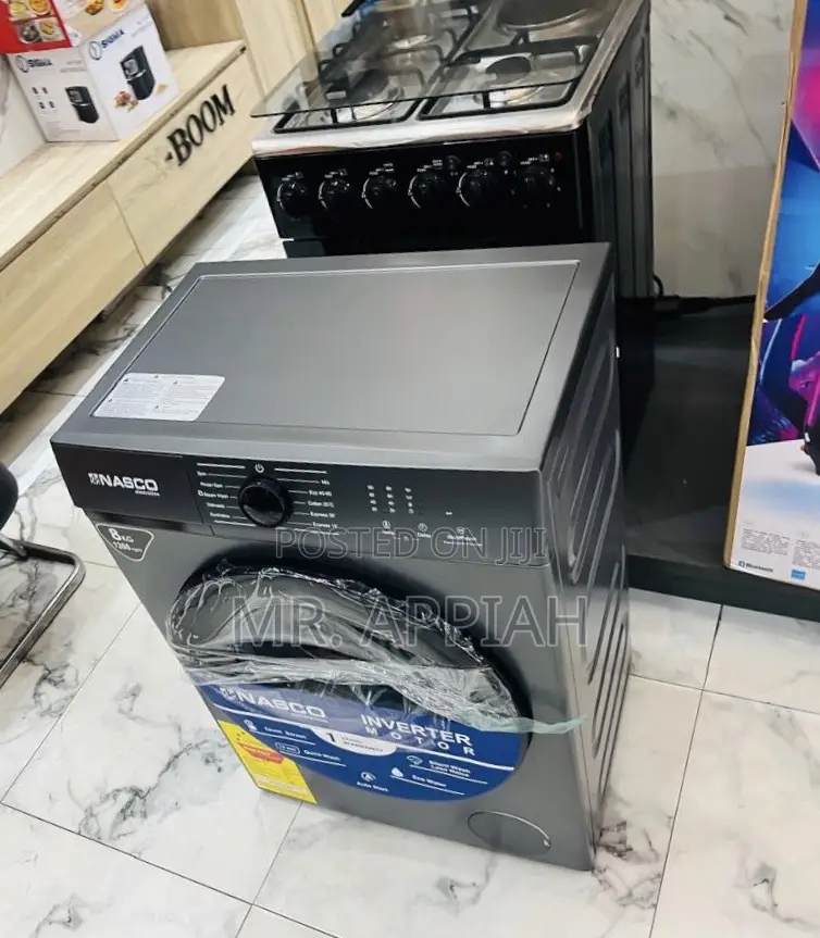 Check Out Affordable Nasco 8kg Front Load Washing Machine(Gray) 