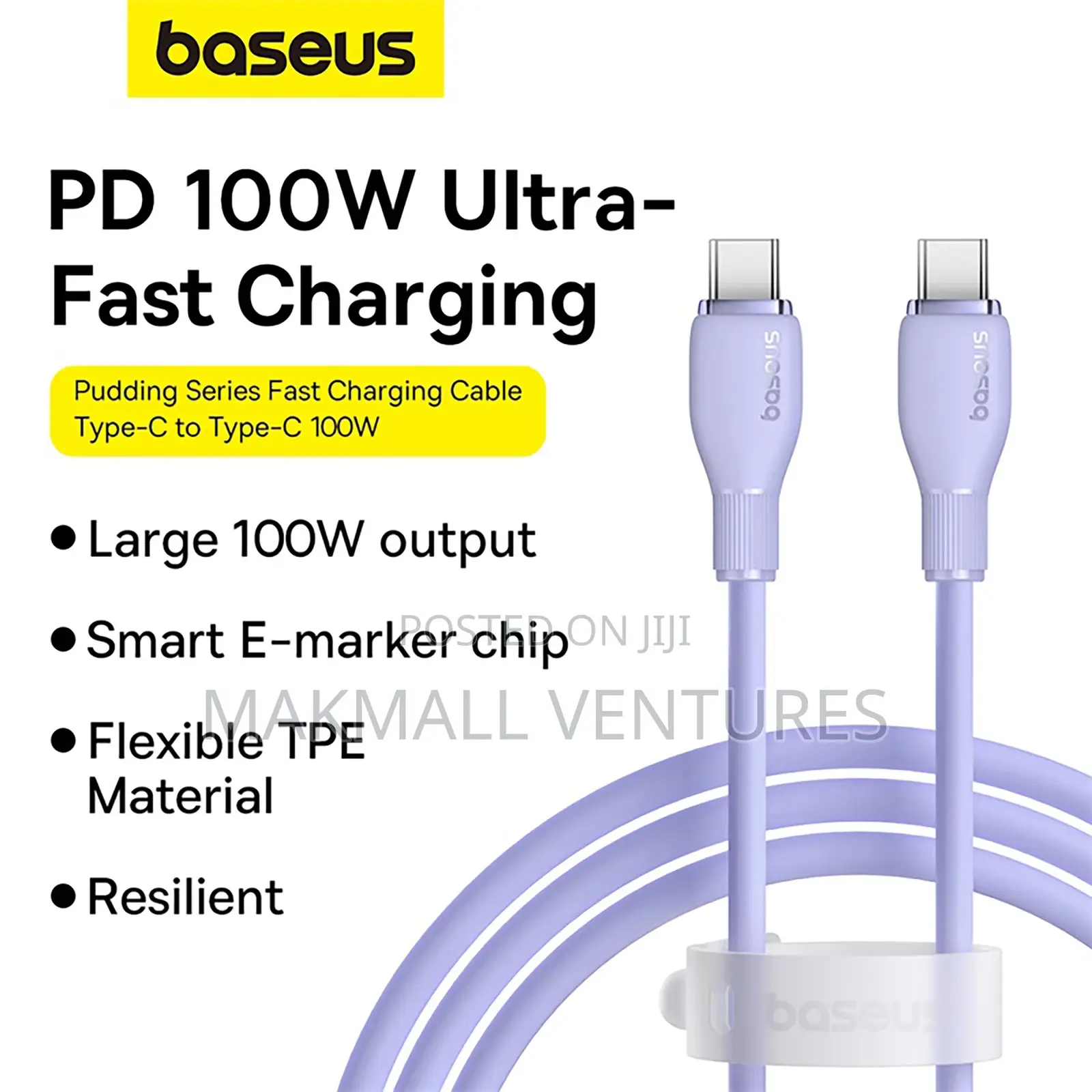 Baseus 1.5m USB-C to USB-C 100WPD Fast Charger