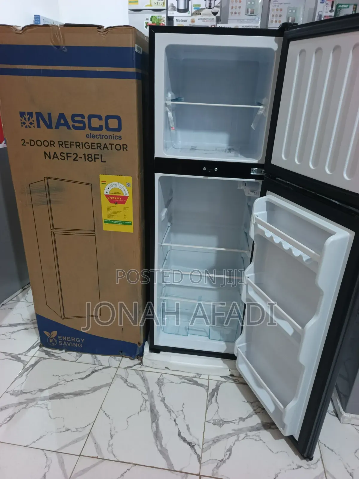 Nasco 158L Double Door Top Freezer Fridge NASF2-18FL