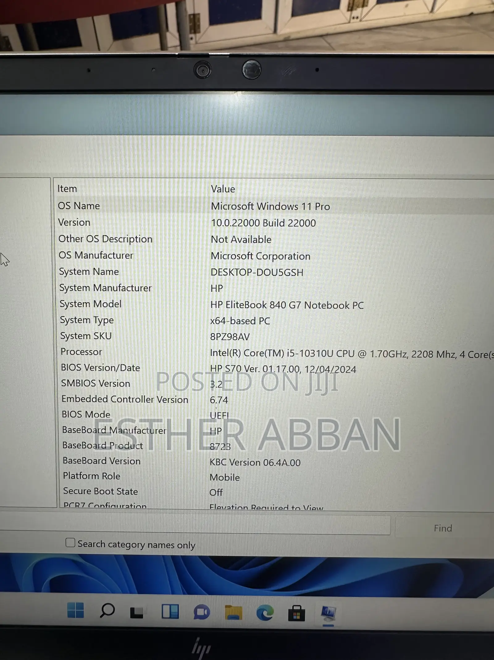 Laptop HP EliteBook 840 G7 16GB Intel Core i5 SSD 256GB