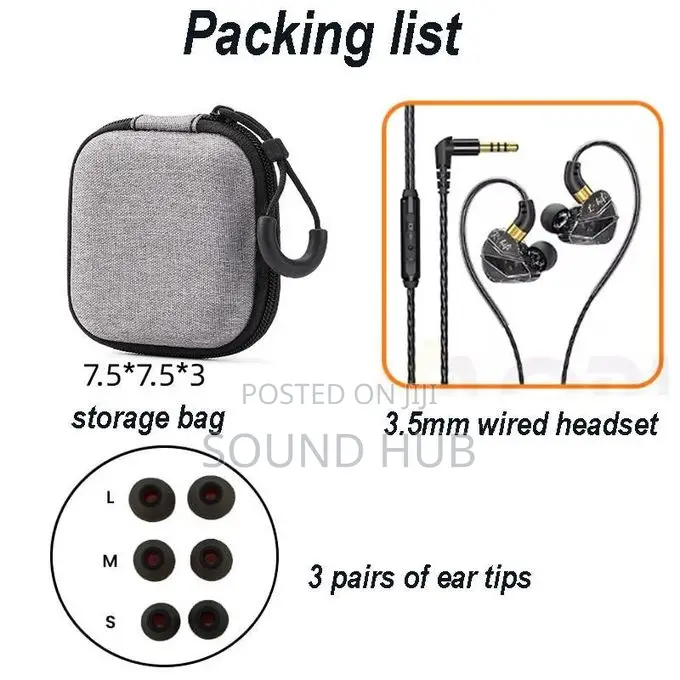 In Ear Headphones With Storage Bag