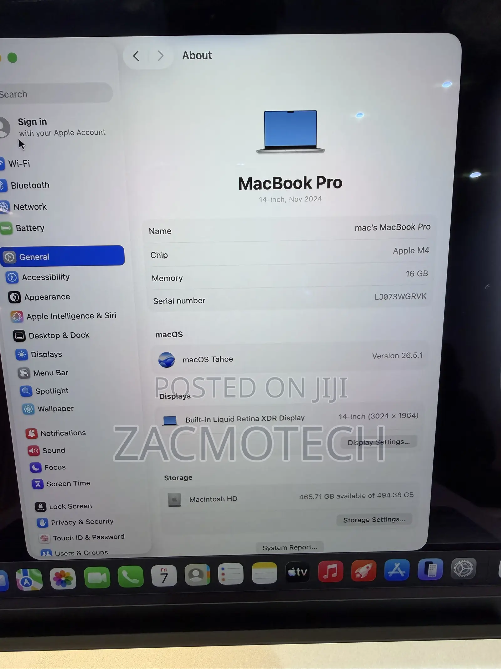 Laptop Apple MacBook Pro 2024 M4 16GB Apple M4 SSD 512GB
