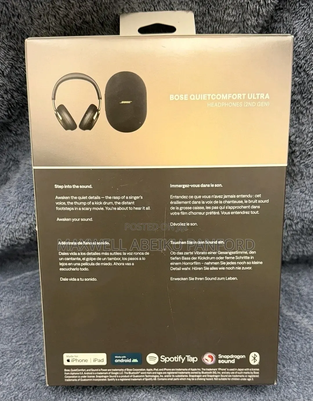 BOSE QuietComfort Ultra Wireless Headphones Desert Gold 2nd Gen