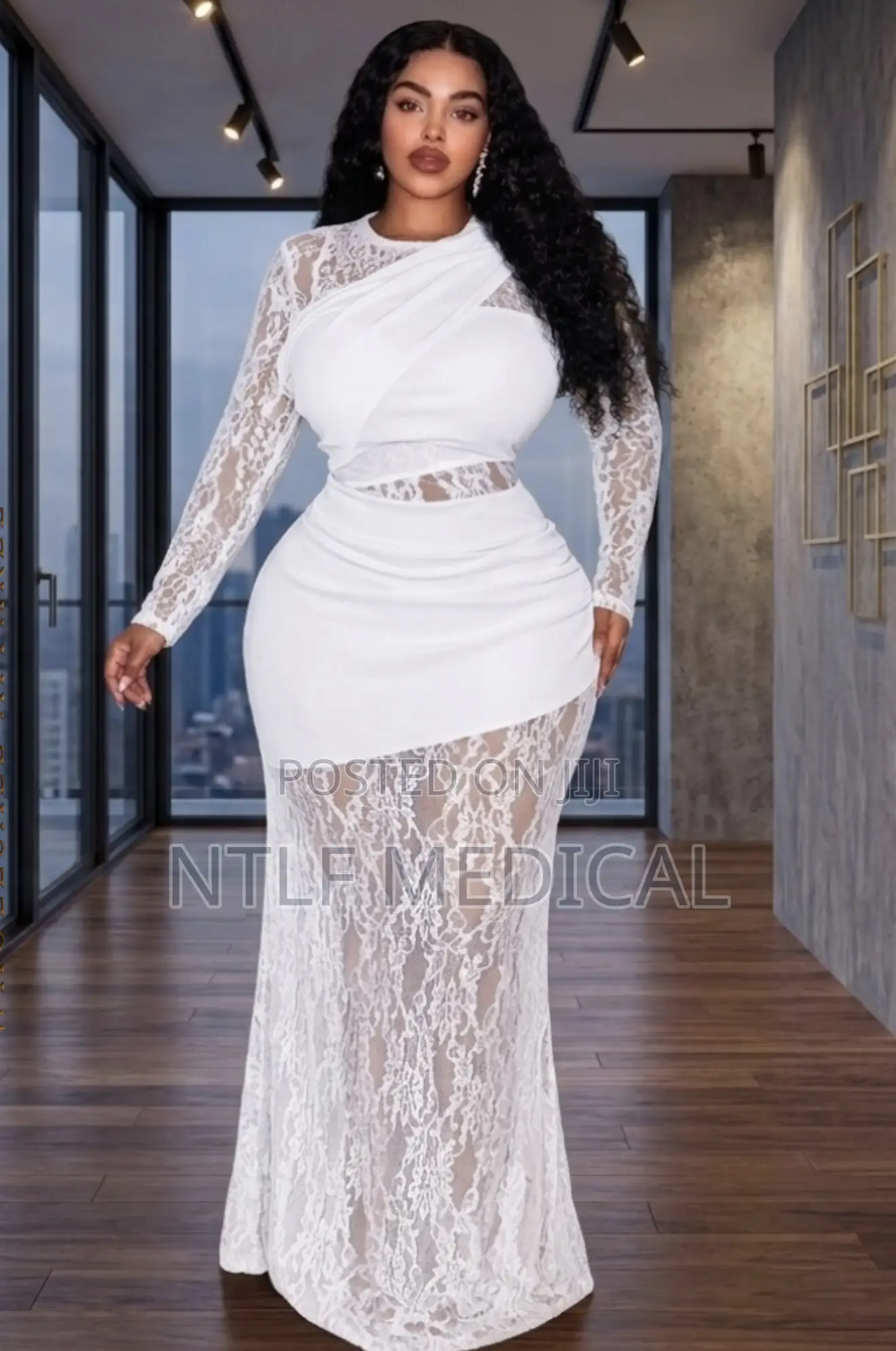 Elegant Ladies Dress (Available in White, Balck and Brown